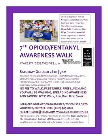 Opioid Awareness Walk Flyer